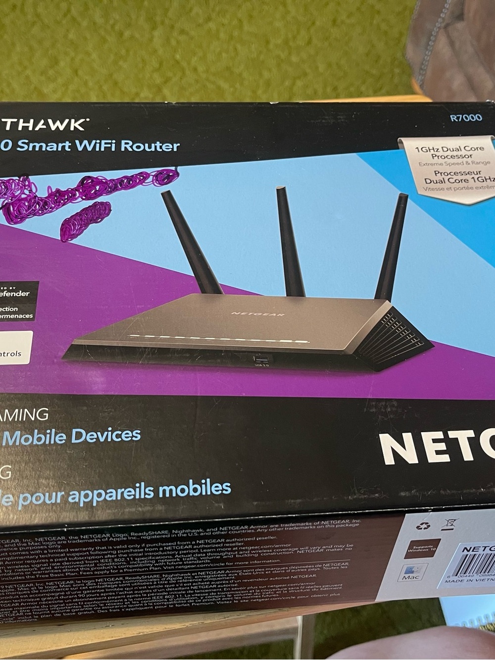 NETGEAR Nighthawk AC1900 Model R7000 Smart Wi Fi Router OPEN BOX